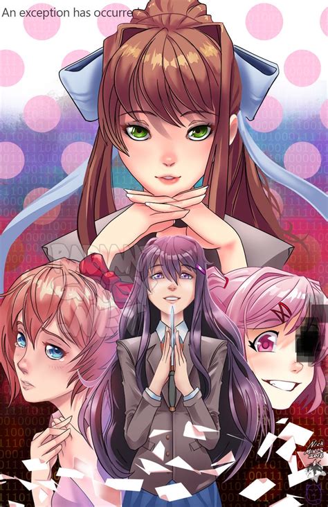 ddlc poster|dokki doki literature club posters.